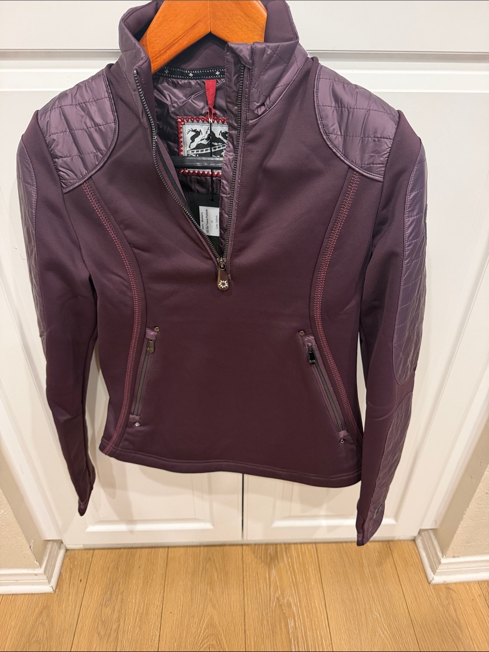 Alp N Rock Plum Quilted-Panel Utility Jacket